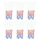 thumbnail image 1 of Uxcell 8 Loops PP Mini Basketball Hoop Net Replacement Rim Nets, White Red Blue 6 Pack, 1 of 6