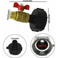 thumbnail image 2 of IBC Tote Adapter For 1000 Liters, Fine Flow Control & Leakproof Coarse Thread Garden Hose Adapter, 2 of 5