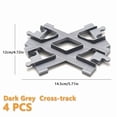 thumbnail image 5 of Série de Rails Compatible avec DUPLO 10874 10872 10882 Grands Accessoires de Briques Extension de Rails Courbés pour Enfant DIY 10 Pcs Rails Courbés, 5 of 5
