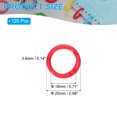 thumbnail image 2 of Uxcell 1" Loose Leaf Binder Rings, 120Pcs Binder Ring Book Rings Zinc Alloy Red, 2 of 6