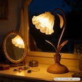 thumbnail image 2 of Tiffany Style Table Lamp E27 Bedside Lamp Floral Glass Lamp Dimmable Lamp+Remote, 2 of 10