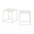 thumbnail image 6 of Furinno CAMNUS Modern Living End Table in Solid White/White in Set of 2, 6 of 6
