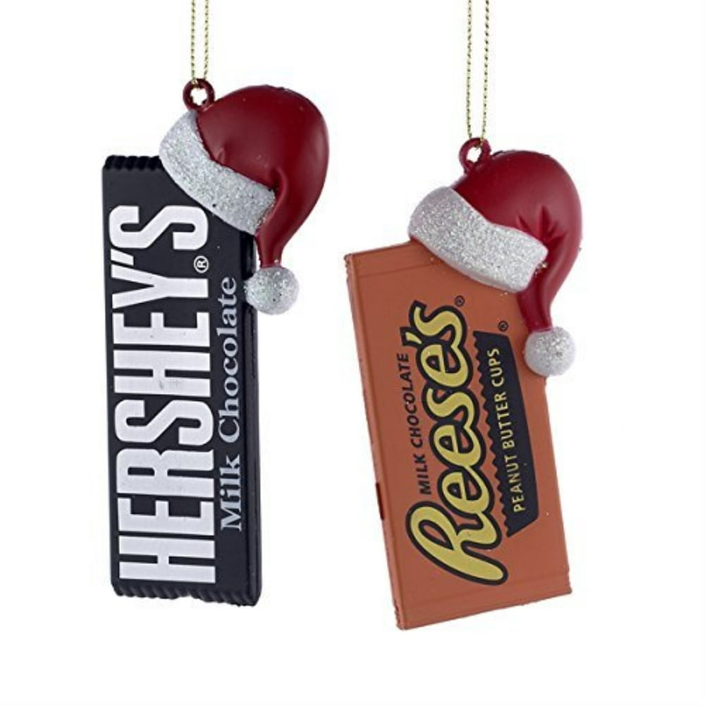 hershey'stm candy bar with santa hat ornament - 2 assorted: hershey'stm ...