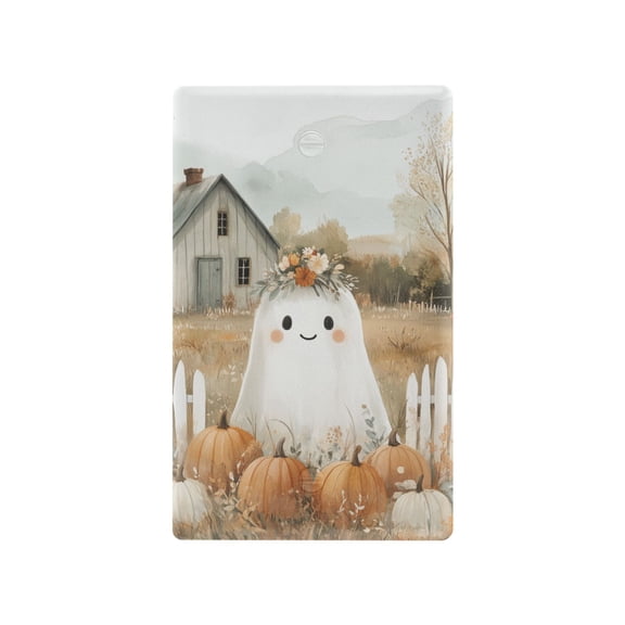 Yayeee Blank Wall Plate Cover 1-Gang 4.5"x2.7" Home Unused Decorative Outlet, Cute Halloween Pumpkins