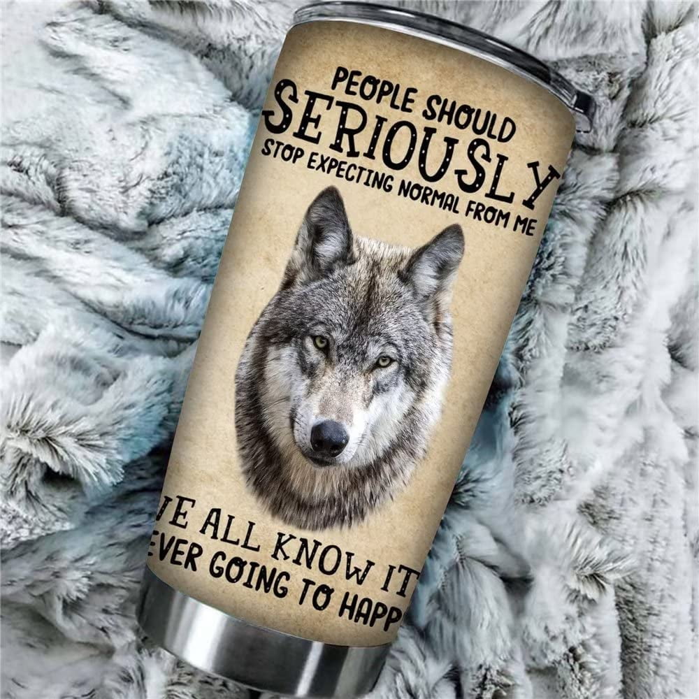 Stainless Steel Tumbler With Lid - Double Wall Insulated Travel Coffee Mug  For Coffee, Tea, And Water - Yin Yang Wolf Design - Keep Your Drinks Hot Or  Cold All Day Long - Temu