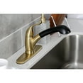 thumbnail image 4 of Kingston Brass KB5707YL Yosemite Single-Handle 1-or-3 Hole Pull-Out Sprayer Kitchen Faucet in Brushed Brass, 4 of 7