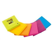 post-it super sticky notes, 2x sticking power, 3 x 3-inches, assorted bright colors, 1-pad/pack