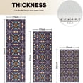 thumbnail image 4 of Multicolor Ethnic Geometric Pattern Kitchen Rugs Sets Of 3,Kitchen Runner Rugs Non Skid Washable,Decorative Kitchen Floor Mats for Kitchen,Sink,Laundry,17"x30"+ 17"x47" + 17"x59", 4 of 6