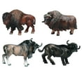 thumbnail image 3 of Figura de toro simulado, 4 piezas, animales realistas, vaca, figura educativa para niños segundo, 3 of 8