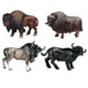 thumbnail image 3 of Figura de 4 piezas de toro simulado, animales realistas, vaca, figura educativa para niños segundo, 3 of 8