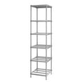 thumbnail image 1 of Design Ideas Étagère de Rangement en Métal à 6 Niveaux, Argent, 1 of 10