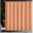 thumbnail image 4 of Ambesonne Burnt Orange Shower Curtain, Retro Themed Stripes, 69"Wx84"L, Burnt Orange Tan, 4 of 5
