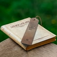 thumbnail image 3 of Leather Bookmarks for Men and Women | Quality Mens Bookmark with Scroll & Feather Quill | 2 Smooth Handmade Leather Book Markers for Men Women Book Lovers Readers (7x2") Leather Gift Sovereign-Gear, 3 of 9