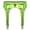 Fluorescent Green, variant on Sxiwei Womens Shiny Metallic Garter Belt with Metal Duck-Mouth Clips for High Stockings Suspender Red One Size