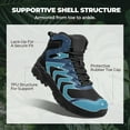 thumbnail image 5 of NORTIV 8 Men's Waterproof Hiking Boots with Arch Support, Slip-Resistant Rubber Sole, Lightweight Trekking Boots for Outdoor Adventures, 5 of 8