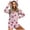 Pink, variant on Pajamas Shorts Jumpsuit for Womens Warm Hooded with Ear Heatr Print Romper Zipper Sleepwear Playsuit with Pocket Pink