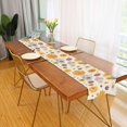 thumbnail image 2 of Yayeee Table Runner 90 inches Long Home Kitchen Dinning Party Decoration, Beige Retro Rainbow, 2 of 7