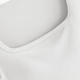 thumbnail image 6 of Generic Women's Basic Crop Tops Stretchy Casual Square Neck Cap Sleeve Shirt, 6 of 6