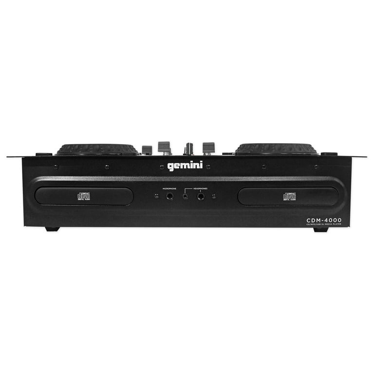 Gemini CDM-4000 2 Ch. DJ Mixer Media Player MP3/CD/USB+Audio