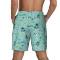 thumbnail image 4 of Balery Hawaiian Style Mens Swim Trunks Swim Shorts for Men Quick Dry Inseam Beach Shorts with Compression Liner Pocket-Small, 4 of 9