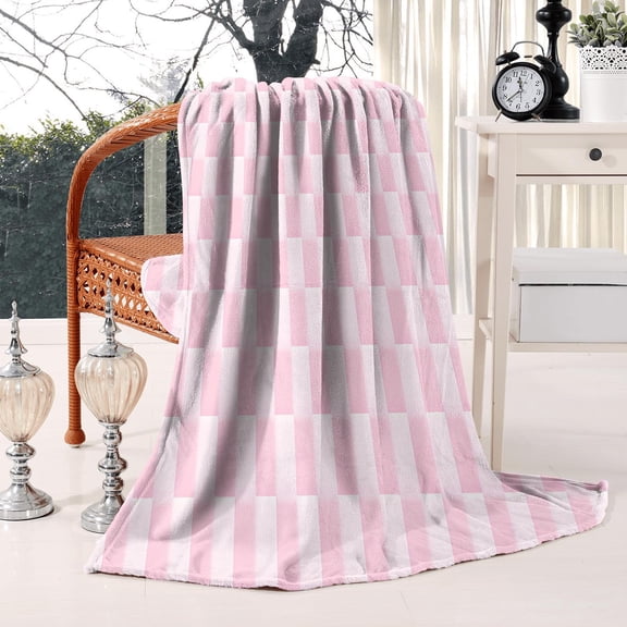Buffalo Checkerboard Flannel Throw Blanket - Soft Fluffy Lightweight Checkered Bed Blanket Ideal for Sofa Couch Bed - 50x60 inches