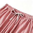 thumbnail image 4 of Yievot Womens Pajama Shorts Plaid Drawstring Elastic Waist Loose Casual Sleepwear Lounge Pj Shorts with Pockets, 4 of 7
