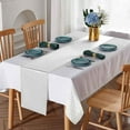thumbnail image 3 of Disposable Plastic Tablecloths and Satin Table Runner Polka Dot Tablecloth with Satin Table Runner for Wedding Birthday Baby Shower Anniversary Christmas New Year Party Supplies, 8 Pack, 3 of 8