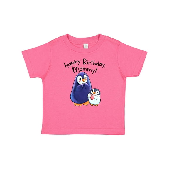 Inktastic Happy Birthday, Mommy Cute Penguins Boys or Girls Baby T-Shirt