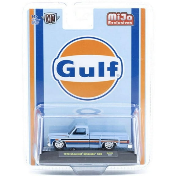 M2 Machines 1978 Chevrolet Silverado C30 Custom GULF Hobby Exclusive 1:64 Scale