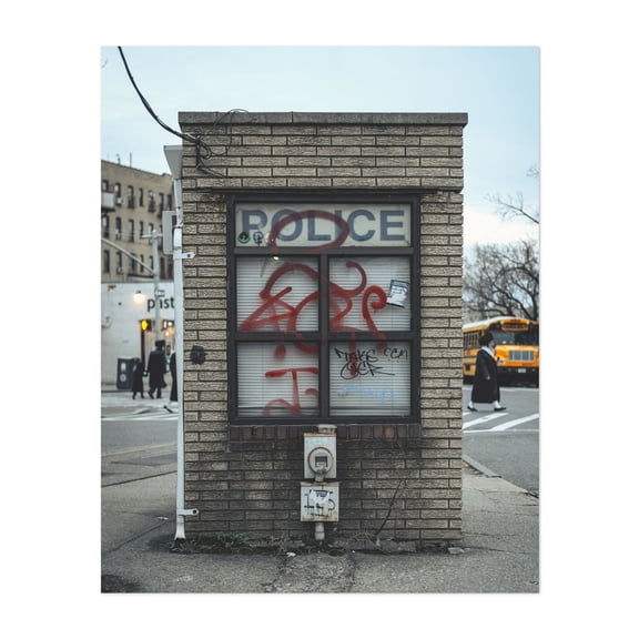 POLICE - Brooklyn New York Photography Unframed Wall Art Print 5 x 7 inches