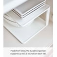 thumbnail image 6 of Yamazaki Home Two-Tier Cabinet Organizer, White, Steel, Supports 5.5 pounds, No Assembly, 6 of 7