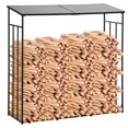 thumbnail image 1 of Outsunny 73" Firewood Rack, 4620lbs Load Log Holder w/ Polycarbonate Roof, 1 of 10