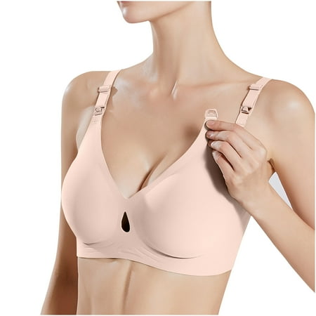 EDHITNR Women Bars Clearance Underwire Bras For Women  No Wire Bras For Women  Pregnant Women s Plus Size Nursing Bra Sagging Thin Front Opening Underwear For Pregnancy 50% Off Clear