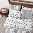 thumbnail image 2 of Eddie Bauer Bear Family Flannel Sheet Set, King, Gray, 2 of 5
