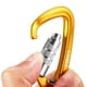 thumbnail image 4 of Clip de mosquetón Lixada Swivel Carabiner Clip 360 ° Giratorio Spinner Carabiner Pequeño Auto de blo Lixada Clip de mosquetón, 4 of 7