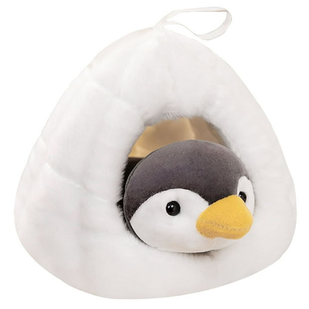 1 Juego de animales de dibujos animados, animales de peluche, pingüino de peluche, juguete de peluche