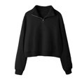 thumbnail image 2 of ICHUANYI Liquidación Mujer Moda Top Color Sólido Invierno Cómodo Manga Larga Abrigo Suéter ICHUANYI WER202308253009, 2 of 6