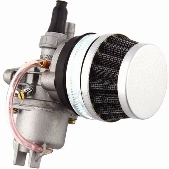 Carburetor with air and fuel filter for 47cc 49cc engines.