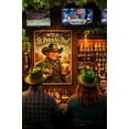 thumbnail image 3 of Cowboy Leprechaun St. Patrick's Day Poster | Vintage Western Bar Decor 8x12 UNFRAMED, 3 of 3