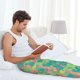 thumbnail image 5 of Balery Colorful Palm Leaves Pantalones de pijama para hombre, pijama ultraligero, pantalón de descanso-X-Large, 5 of 6