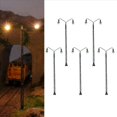 thumbnail image 2 of 10 Uds Modelo de LáMpara de VíA FéRrea Luz de MáStil de CelosíA HO Escala 1:87 Farola LED DiseñO de Tren Juguetes DecoracióN de JardíN ArtesaníAs, 2 of 5