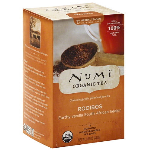 Numi Organic Rooibos Tea, 1.52 oz, (Pack of 6)