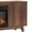 Walnut, variant on Ktaxon 58" TV Stand with Fireplace Heater, Modern Media Console Center for up to 65" TVs, Farmhouse Black Storage Cabinet with Adjustable Shelves