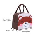 thumbnail image 3 of Yhmxh Cute Cartoon Insulated Lunch Bag, Reusable Thermal Lunch Tote Box with Zipper, Portable Food Storage Lunch Handbag, Leakproof Oxford Fabric Cooler Lunch Container for Picnic Travel, 3 of 6