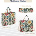 thumbnail image 6 of FORMRS Womens Corduroy Tote Bag Crossbody Shoulder Handbag with Pocket, Vibrant Floral, 6 of 7