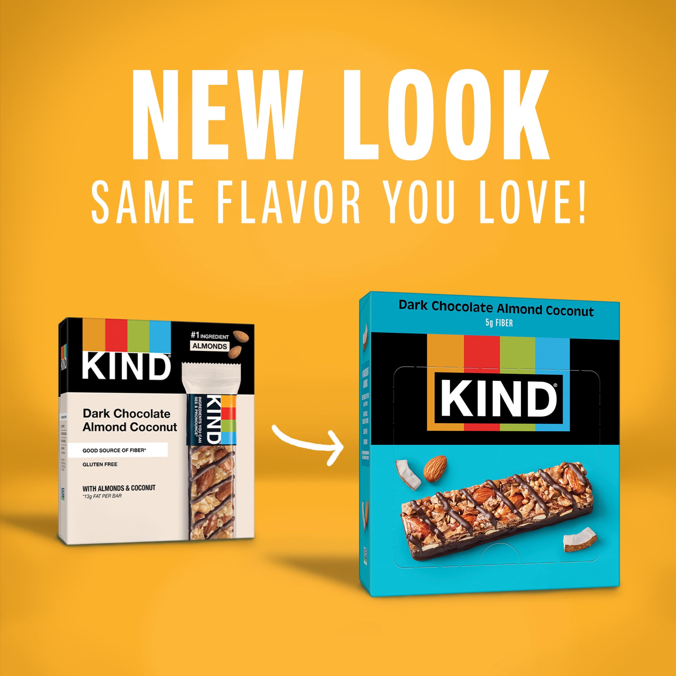 KIND Nut Bars, Dark Chocolate Almond & Coconut, 1.4 oz, 12 Count