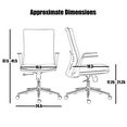 thumbnail image 3 of 2xhome Modern High-Back Ergonomic Office Chair PU Leather Molded Foam Seat and Lumbar Support, Gray, Set of 1, 1 piece, 3 of 12
