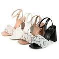 thumbnail image 2 of Journee Collection Womens Dua Tru Comfort Foam Pearl Accents Block Heel Sandals, 2 of 6
