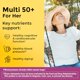 thumbnail image 2 of Nature Made Multivitamínico para mayores de 50 años sin hierro, multivitamínico para mujeres para apoyo nutricional diario, multivitamínico para mujeres, 90 tabletas, suministro para 90 días, 2 of 5
