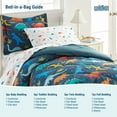 thumbnail image 3 of Wildkin Kids 5 Pc Twin Cotton Bed in a Bag for Boys & Girls (Shark Attack Blue), 3 of 7
